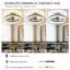 Ventilateur de plafond encastré noir 16 po avec lumière, profil bas, application et télécommande, moteur à courant continu silencieux à 6 vitesses, DEL à intensité variable pour la chambre à coucher