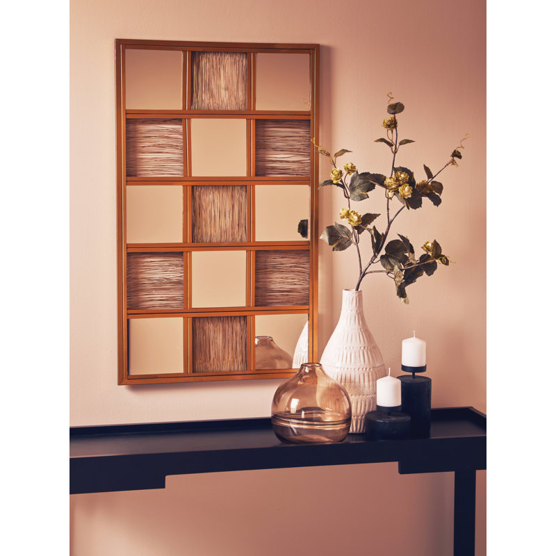 Bibeau Metal Flat Wall Mirror