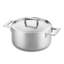 Mepra Casserole 2 Hand. with Lid Att.Pewter Stainless Steel-60472406