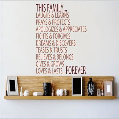 Text & Numbers Wall Decal