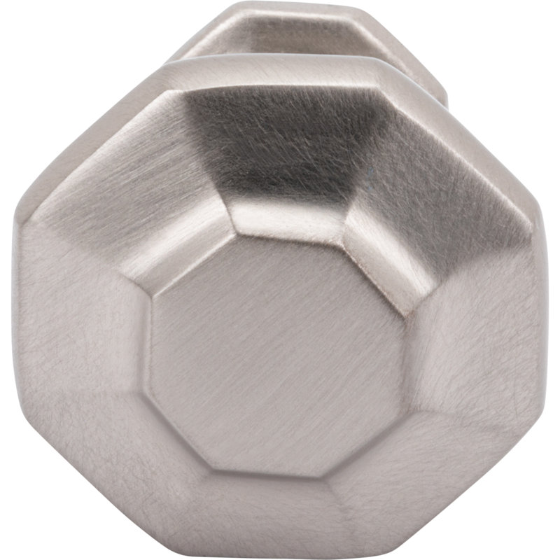 Palazzo Length Geometric Knob, Oil Rubbed Bronze, 1  3/16"
