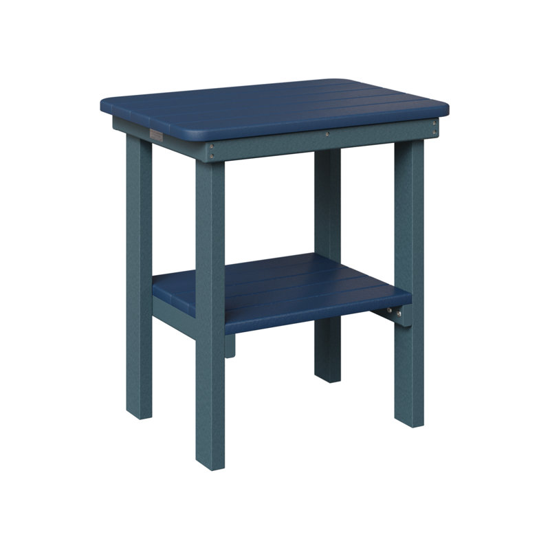 Berlin Gardens Rectangular End Dining Table, Navy Blue, Slate
