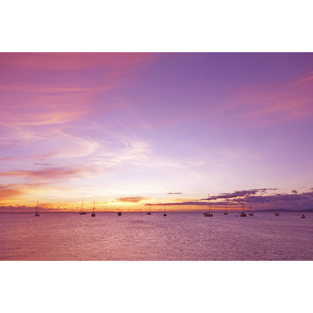 Sunset Of Escaped Island Resort by Corosukechan3 - Wrapped Canvas Print