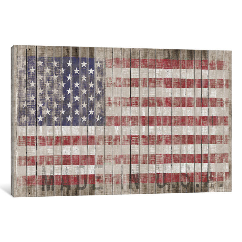 «American Flag I», impression, H 12 po x l 18 po x P 1,5 po, Toile