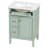 24" Single Bathroom Vanity With Sink, Solid Wood Frame, Soft Close Flip Drawer, Two Drawers, Pre Drilled Faucet Holes, Easy Assembly-2037382573
