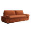 Grand lit orange de 73,2 po, canapé-lit convertible 31 po, amovible et amovible, confortable pour dormir