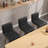 Swivel Upholstered Counter & Bar Stool With Solid Wood Frame and L-Shaped PU Leather Back-588686632-588686635