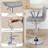 Double Needle PU Leather Height Adjustable Swivel Barstools With Back and Armrest-776664625-797610344