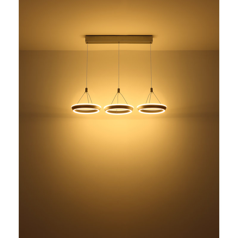 1 - Light Matte Black LED Pendant