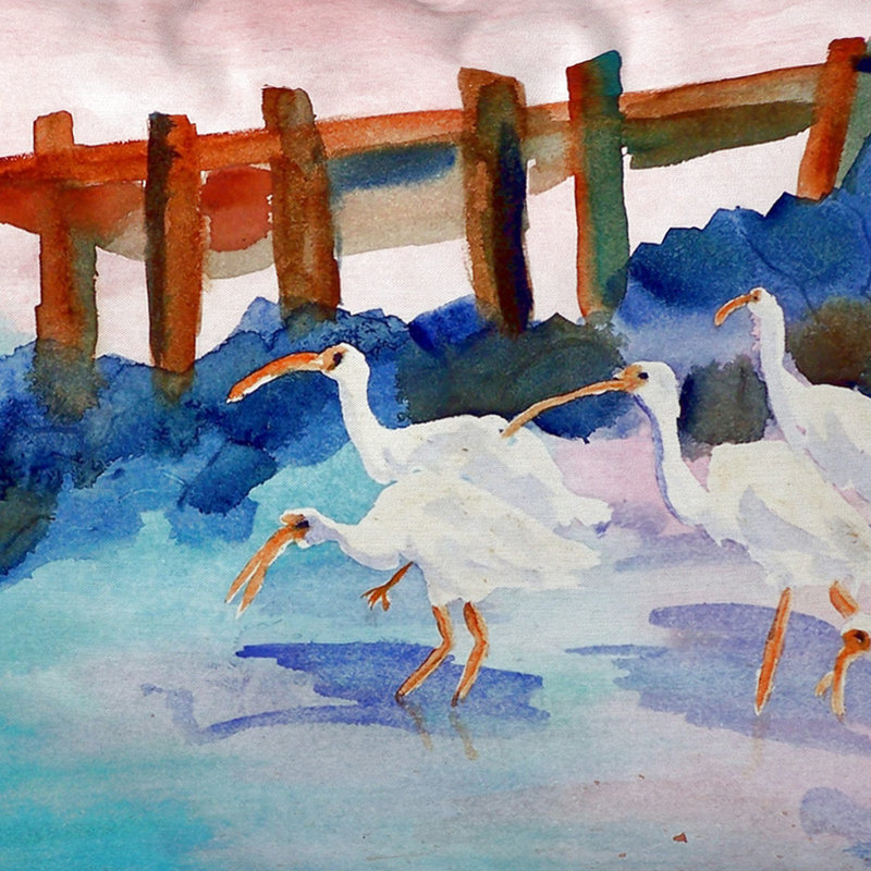 Coussin Ibises, 20 po x 24 po