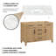Meuble-lavabo simple autoportant Armanno 48 po avec comptoir en quartz