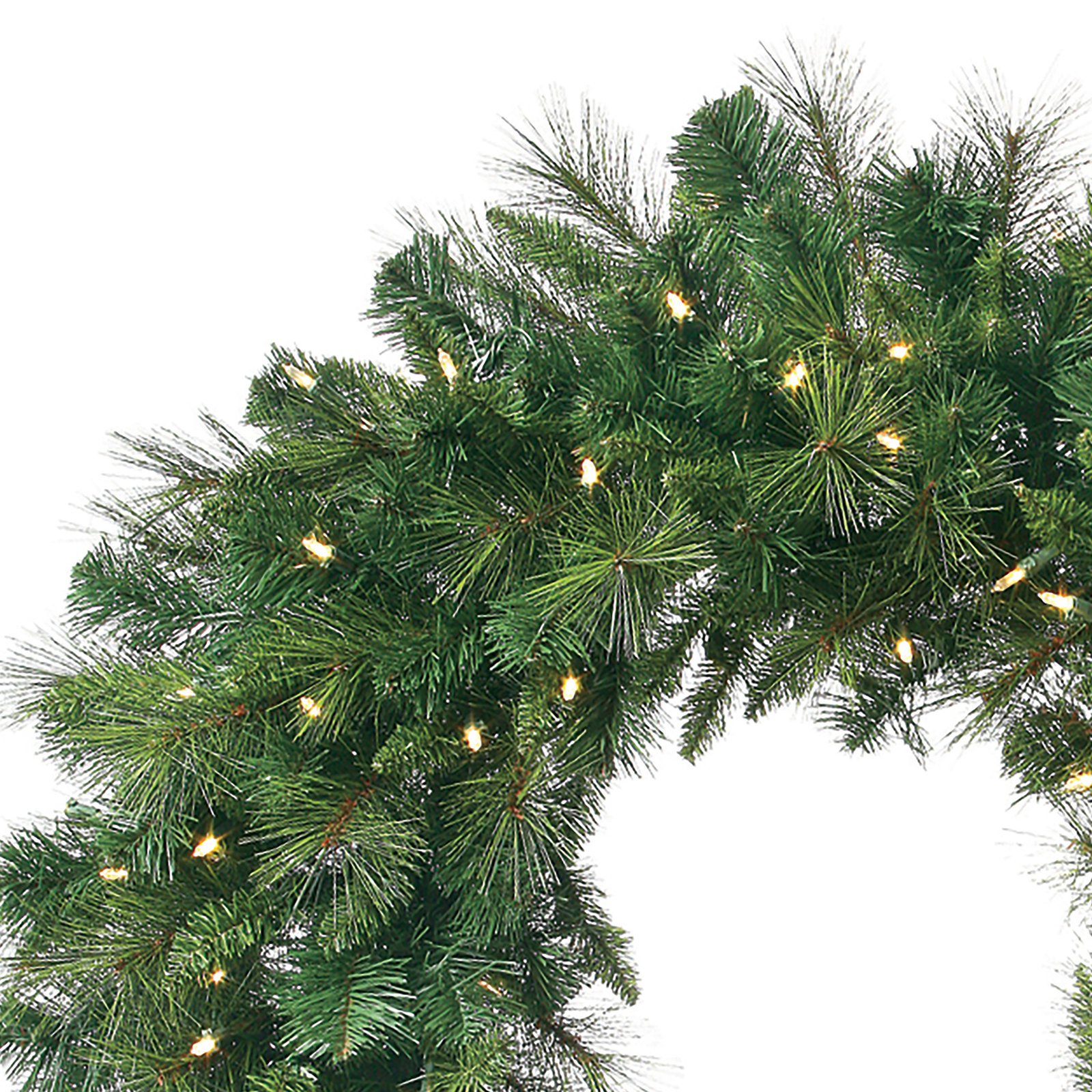 LED Belgium Mix Wreath, 36" W x 36" H x 7" D