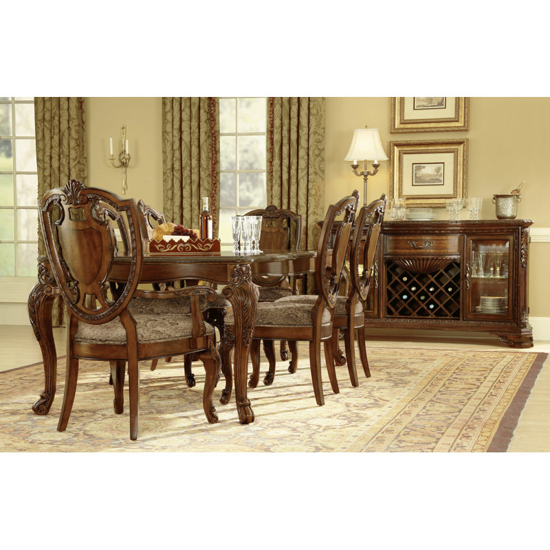Beige Linen Upholstered Wood Traditional Side Chair