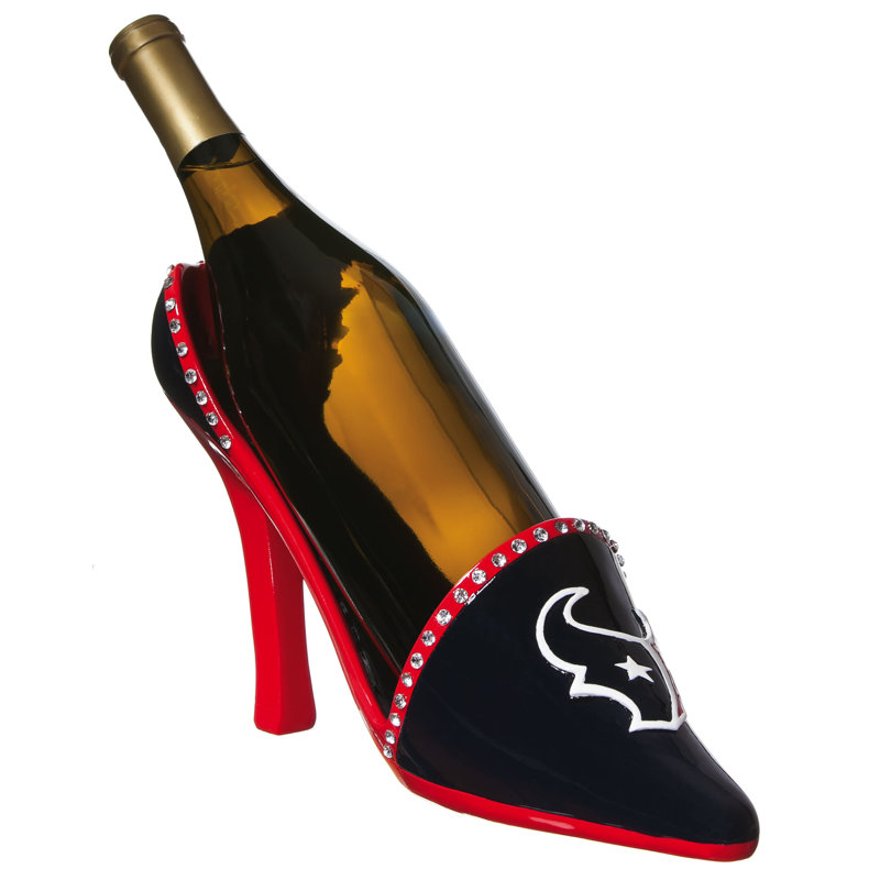Support à vin de table pour 1 bouteille à chaussures de travail NFL, Texans de Houston