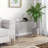 Rectangular Coffee Table with Manufactured Wood Table Topand Shelf