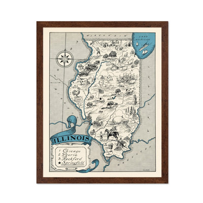 Illinois Pictorial Map