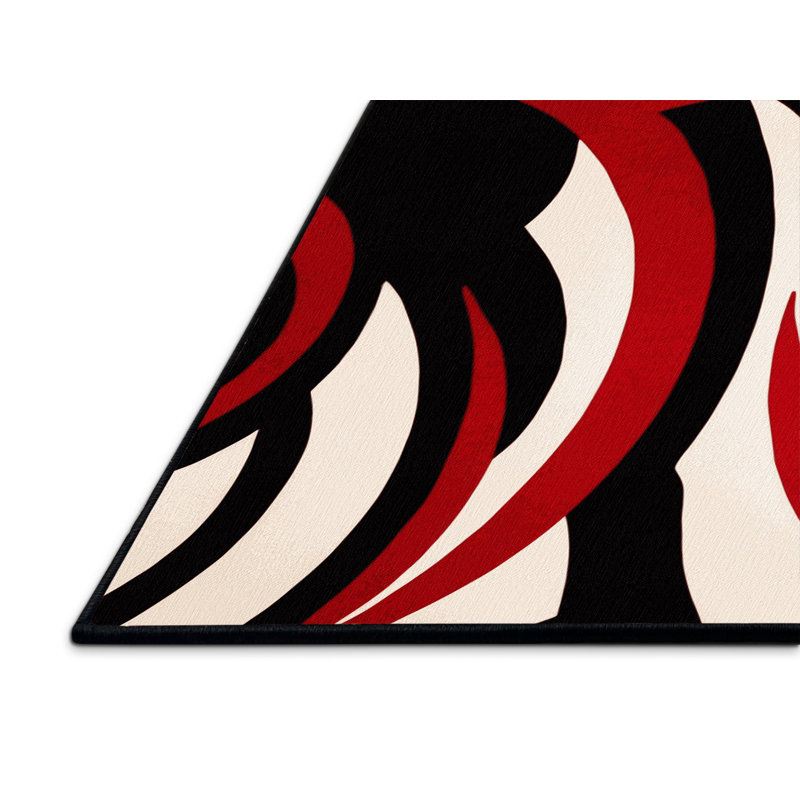 Obsidian Ray Rug, Rectangle 5' x 8'