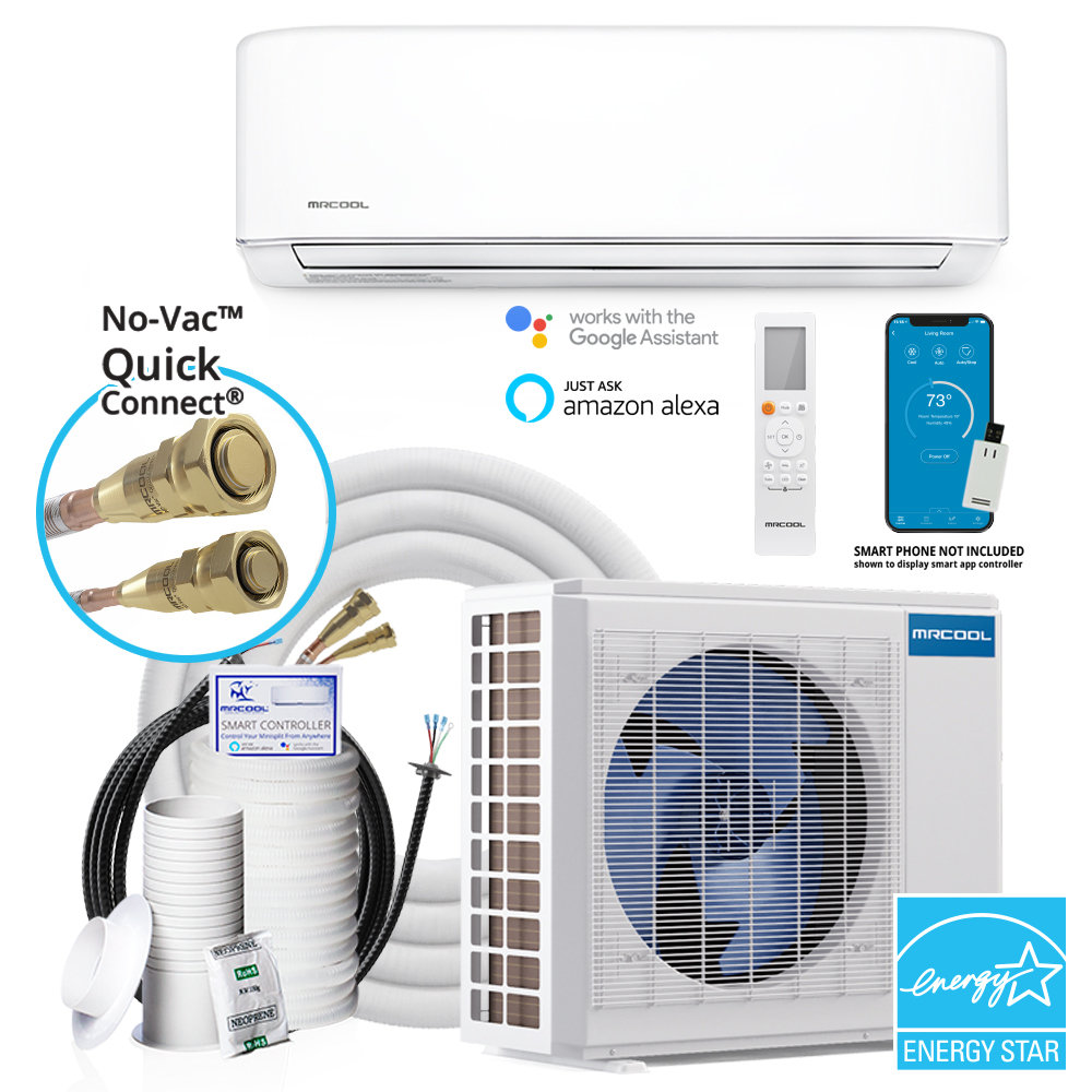 MrCool 12000 BTU Ductless Mini Split Air Conditioner With Heater And ...