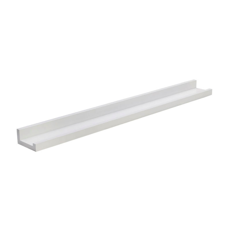 MELANNCO Picture Ledge Wall Shelf, White, 2" H x 18" W x 4" D