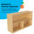 3 Compartment Manufactured Wood Shelving Unit