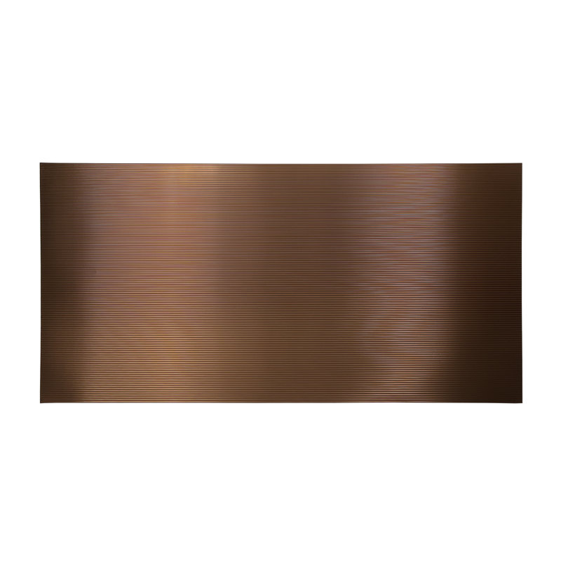 Panneau mural décoratif en vinyle FASÄDE 4 pi x 8 pi, Bronze huilé