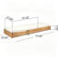Chaise longue d'extérieur inclinable en bois d'acacia Donnie-909036477-971686894
