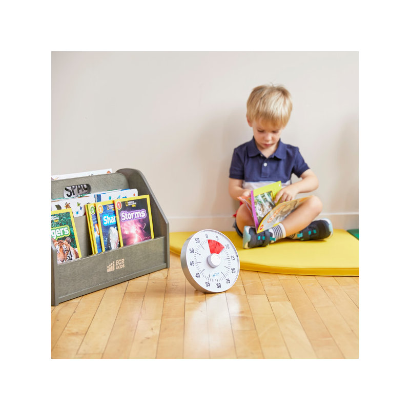 Bibliothèque à livres ECR4Kids, Gris délavé