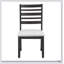 Ensemble de 2 chaises d'appoint de style classique avec finition espresso foncé et siège rembourré en bois, élégantes et confortables