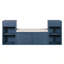 Banc de rangement tout-en-un avec coussin, compartiments, tiroirs et tablettes ouvertes, banc de rangement pour couloir, vestibule, salon-130135582