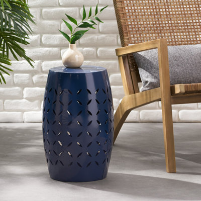 Lilac Lace-Cut Side Table, Durable And Stylish For Indoor And Outdoor Use, Perfect For Decor And Functionality.