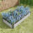Raised Garden Bed Kit - Metal Raised Bed Garden 7.6X3.7X0.98Ft For Flower Planters, Vegetables Herb Silver-1208636033-1208636032