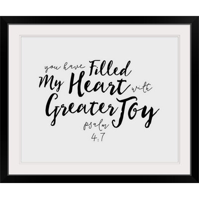" Psalm 4:7 - Scripture Art "