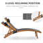 Finsbury 182cm Long Reclining Pine Single Chaise