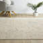 Tapis d'intérieur tissé à la machine en filigrane floral beige / ivoire Melby-298949236