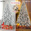 Arbre de Noël enneigé 6 pi avec base en métal robuste-1525835739-1525835737