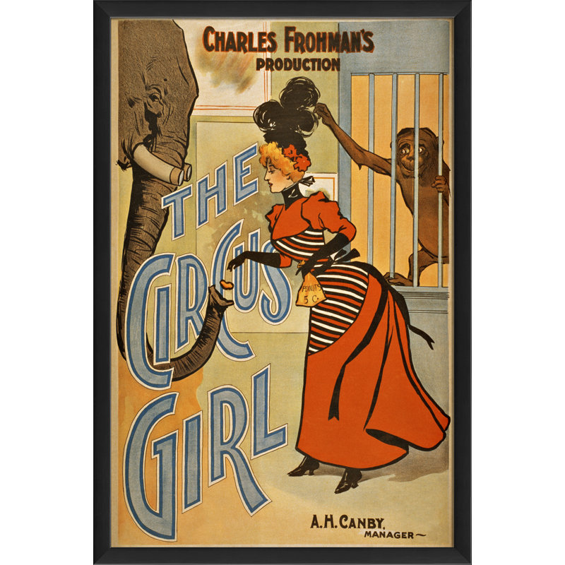 « the cirque fille », affiche rétro