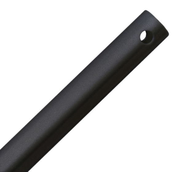 Anarkali Ceiling Fan Downrod in Flat Black, 12'' H x 0.5'' W x 0.5'' D, Flat Black