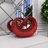 Jayvon Polystone Swirl Abstract Red Decorative Sculpture