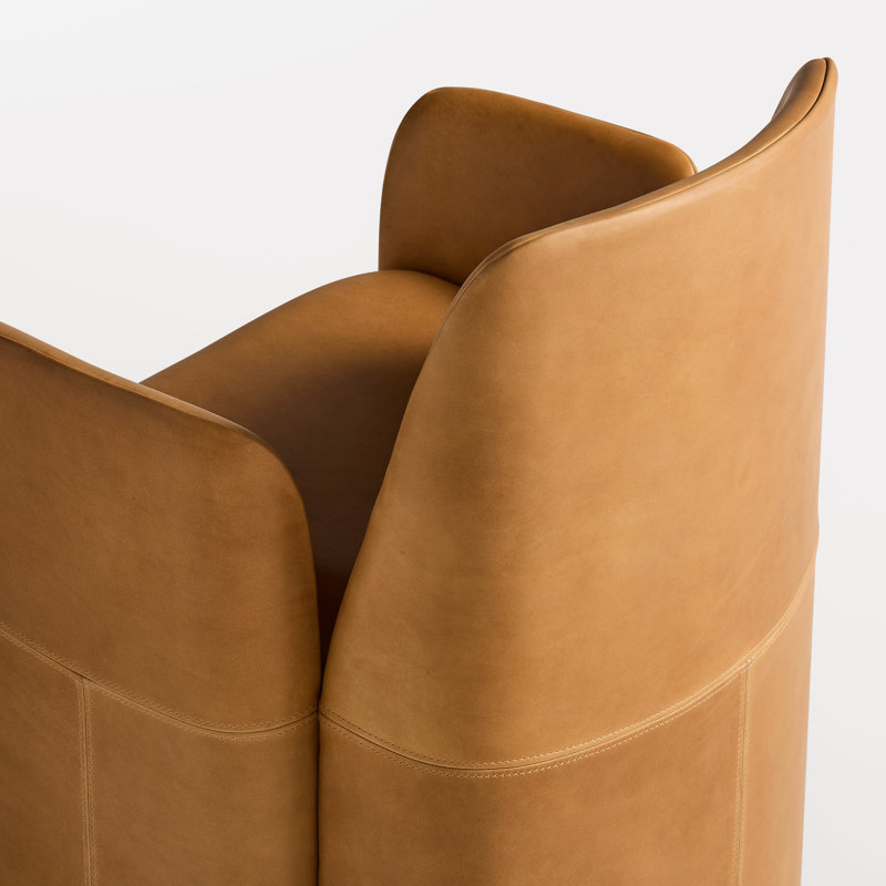 Parentheses Leather Arm Chair