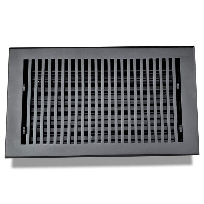 Couvercle de ventilation standard en fonte d'aluminium, Noir, H 3 po x l 10 po x P 12 po