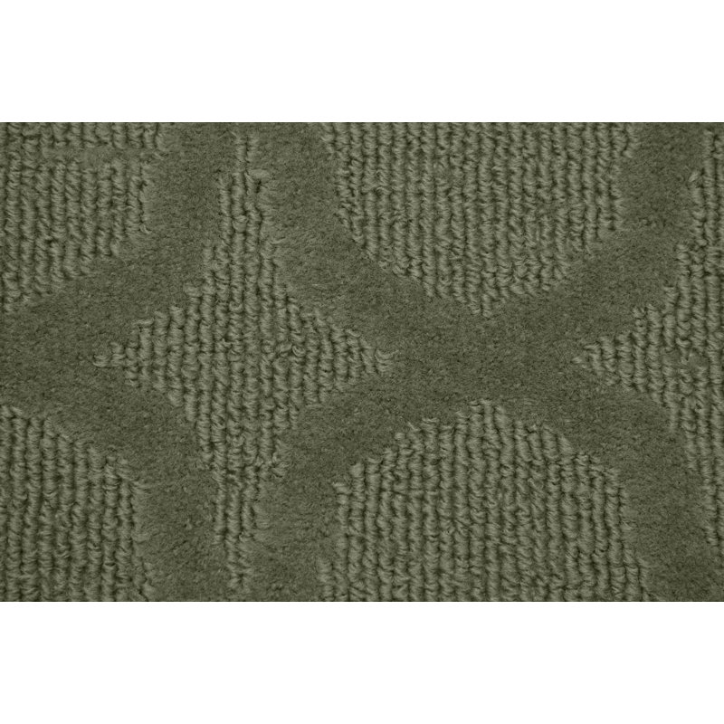 Tapis touffeté à motif géométrique sauge Togut, Rectangle 6 pi x 9 pi