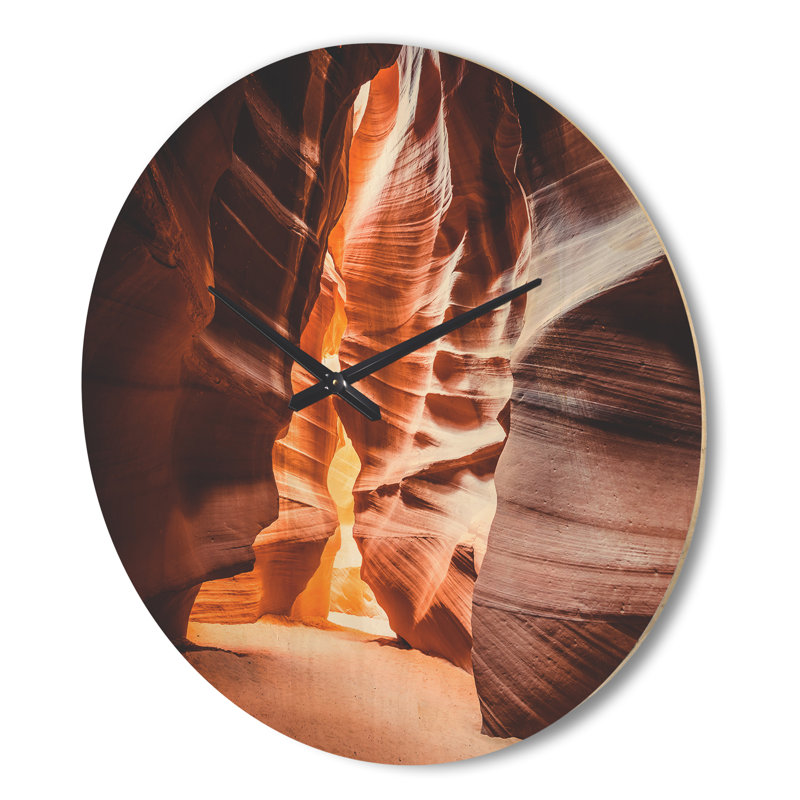 Horloge murale Antelope Canyon in Sunshine, Très grand