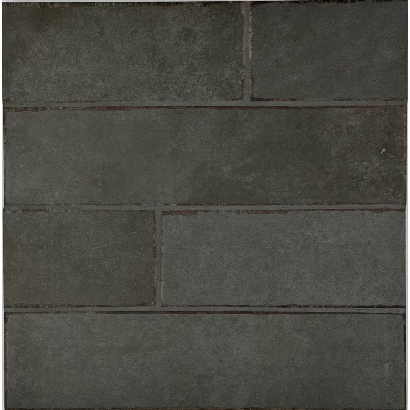Huntley 3" x 12" Ceramic Wall Tile, Black
