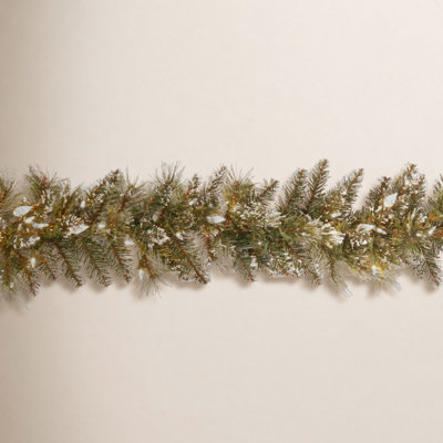 108" Pre-Lit Bristle Pine Christmas Garland
