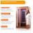 2-Person Indoor Infrared Sauna Room, 7 Low-EMF Panels, 1730W, 7-Color LED, Energy-Efficient Design Sauna Room