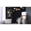 Lampe de table texturée en céramique à pois - 17 po x 10 po x 24 po - abat-jour blanc - rose-805291716-805291713
