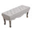 Agathe Vintage Linen Bench-408434358