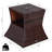 Outdoor Side Table With Umbrella Hole, Rattan Wicker End Table-841239148
