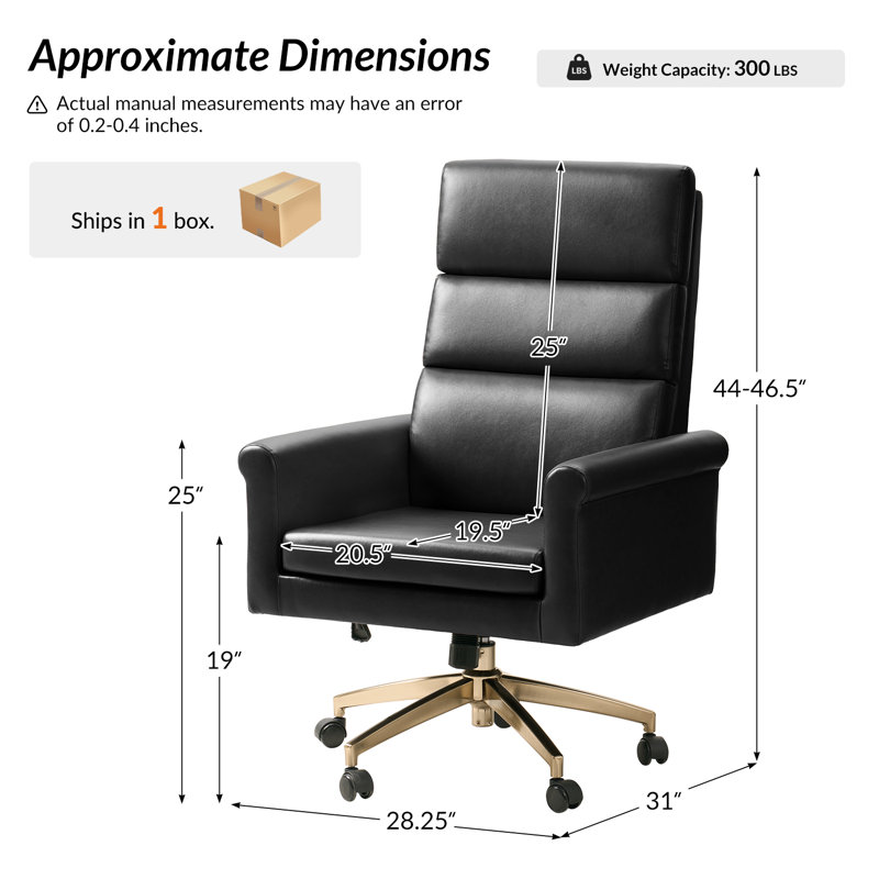 Fauteuil de direction inclinable à hauteur ajustable Morpheus, Noir