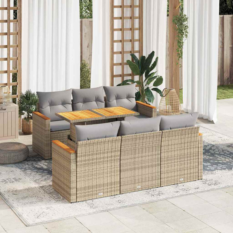 55cm Wide Patio Sofa with Cushions